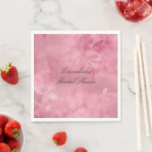 Serviette En Papier Dentelle rose chic (En situation)