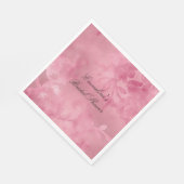 Serviette En Papier Dentelle rose chic (Coin)