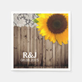 Serviette En Papier dentelle rustique grange mariage campagnard de tou (Devant)