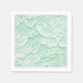 Serviette En Papier Dentelle verte (Devant)