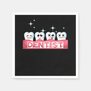Serviette En Papier Dents Dentiste Dentiste Dentistère Médecine Dentis