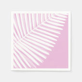 Serviette En Papier Départ de palme monochrome tropicale (Devant)