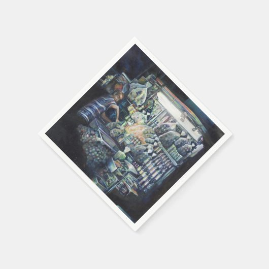 Serviette En Papier Déplacé l'objectif, Singapour (Coin)