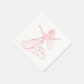 Serviette En Papier Déplacement des serviettes Danseuse (Coin)