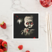 Serviette En Papier Déplaisante Haunted Doll Halloween Costume Party (En situation)