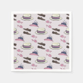 Serviette En Papier Derby Fancy Casquettes et chaussures Motif Preppy (Devant)