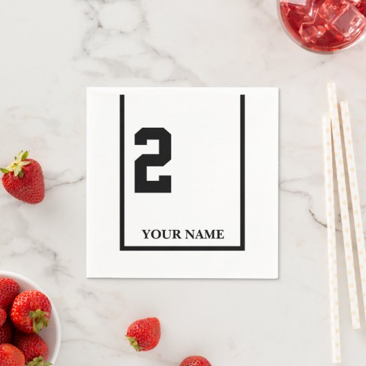 Serviette En Papier Derby Horse Race Blanc 2 Papier Personnalisé Napki (En situation)