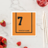 Serviette En Papier Derby Horse Race Orange 7 Personnalisé (En situation)