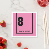 Serviette En Papier Derby Horse Race Pink 8 Personnalisé (En situation)