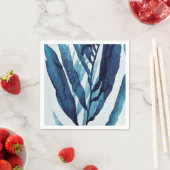 Serviette En Papier Dérive bleue I (En situation)