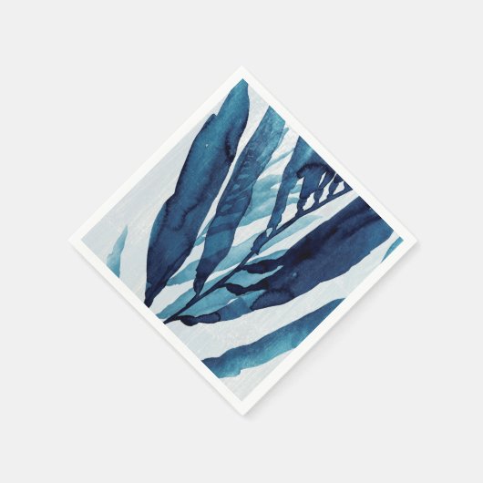 Serviette En Papier Dérive bleue I (Coin)