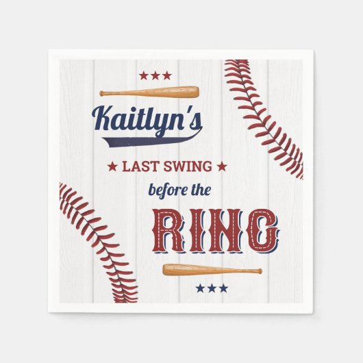 Serviette En Papier Dernier balancement avant l'anneau ! Enterrement d (Devant)