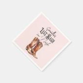 Serviette En Papier Dernier Bash à Nash Bachelorette Bottes de fille r (Coin)