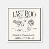 Serviette En Papier Dernier Boo avant de faire Bachelorette Halloween (Devant)