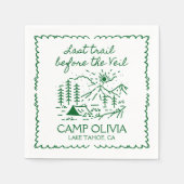 Serviette En Papier Dernier Sentier Avant La Fête De Bachelorette Du V (Devant)