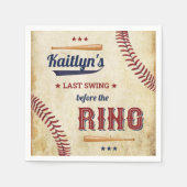 Serviette En Papier Dernier Swing avant la bague ! Fête de mariage de  (Devant)