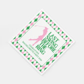 Serviette En Papier Dernier Swing Avant Le Ring Golf Bachelorette Part (Coin)