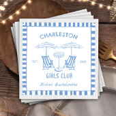 Serviette En Papier Dernier Toast Coast Beach Bachelorette Party