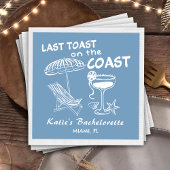Serviette En Papier Dernier Toast Coast Beach Bachelorette Party