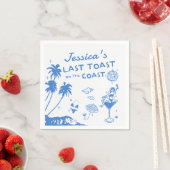 Serviette En Papier Dernier Toast Coast en Whimsical Bachelorette (En situation)