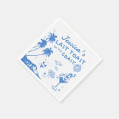 Serviette En Papier Dernier Toast Coast en Whimsical Bachelorette (Coin)