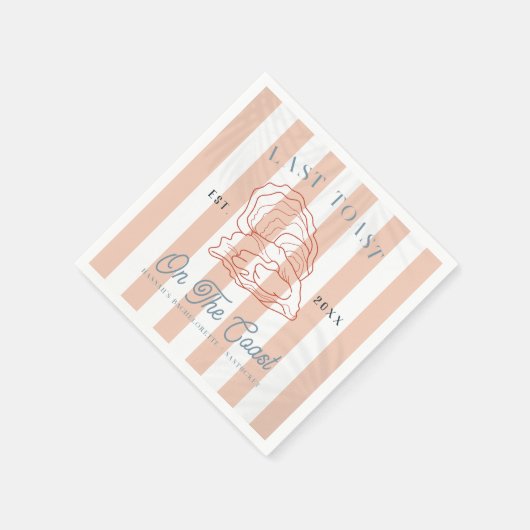 Serviette En Papier Dernier toast sur la Bachelorette Côte (Coin)