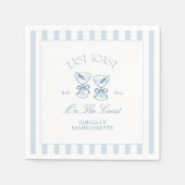 Serviette En Papier Dernier Toast Sur La Côte Beach Bachelorette (Devant)