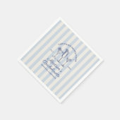 Serviette En Papier Dernier Toast Sur La Côte Bleu Dusty (Coin)