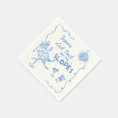 Serviette En Papier Dernier Toast Sur Les Pentes Bachelorette (Coin)