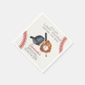 Serviette En Papier Dernier tour de bat de baseball avant la fête de d (Coin)
