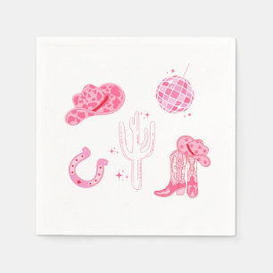 Serviette En Papier Dernière disco Rodeo Bachelorette