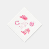 Serviette En Papier Dernière disco Rodeo Bachelorette (Coin)