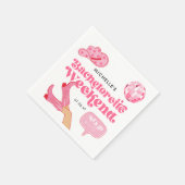 Serviette En Papier Dernière Disco Rodeo Fête de Bachelorette (Coin)