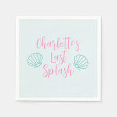 Serviette En Papier Dernière Éclaboussure Tropicale Plage Coquillage E (Devant)