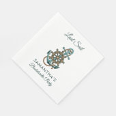 Serviette En Papier Dernière Fête de Fiançailles Nautique (Coin)