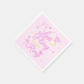 Serviette En Papier Dernière Fling Avant Les Serviettes De Bague (Coin)