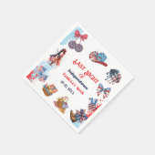 Serviette En Papier Dernière nuit d'indépendance 4ème de Bachelorette (Coin)