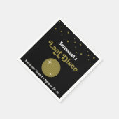 Serviette En Papier Dernière soirée Disco pour la mariée, enterrement  (Coin)