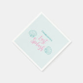 Serviette En Papier Dernière Splash Sirène Coquillage Plage Enterremen (Coin)