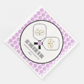 Serviette En Papier Dernière swing avant la bague Mariage Pickleball (Coin)