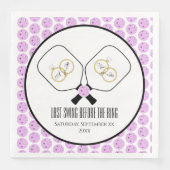 Serviette En Papier Dernière swing avant la bague Mariage Pickleball (Devant)