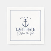 Serviette En Papier Dernière Voile Avant le Voile de Mariée Enterremen (Devant)