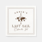 Serviette En Papier Dernière voile avant le Voile Nautique Bachelorett (Devant)