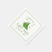 Serviette En Papier Dernière voile avant le Voile Nautique Bachelorett (Coin)