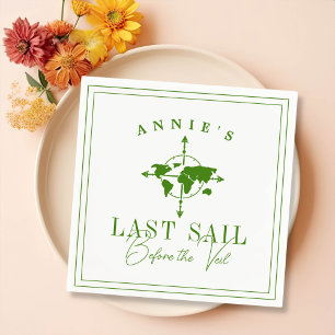 Serviette En Papier Dernière voile avant le Voile Nautique Bachelorett