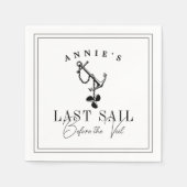 Serviette En Papier Dernière voile avant le Voile Nautique Bachelorett (Devant)