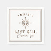 Serviette En Papier Dernière voile avant le Voile Nautique Bachelorett (Devant)