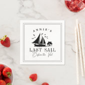 Serviette En Papier Dernière voile avant le Voile Nautique Bachelorett (En situation)