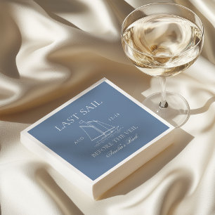 Serviette En Papier Dernière Voile Avant Le Weekend Enterrement de Vie