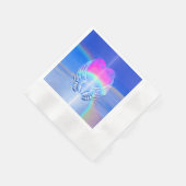 Serviette En Papier Des ailes d'ange enveloppées autour d'un coeur (Coin)